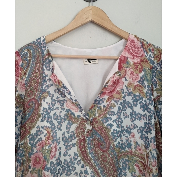 Show Me Your Mumu Jamie Tunic In Grey Gardens - Picture 5 of 11